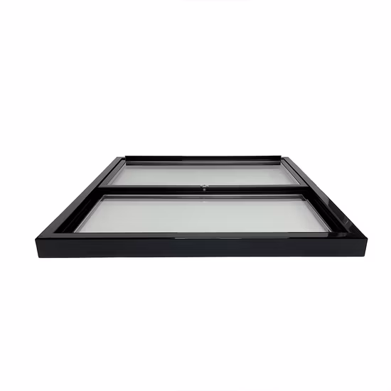 Double 4mm Glass Tempered Showcase Refrigerator Sliding Glass Door