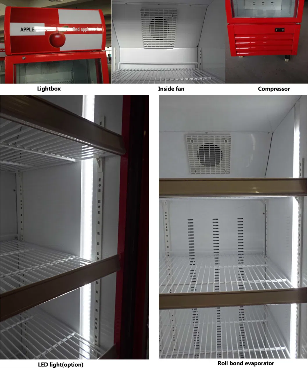 Supermarket Upright Display Refrigerator Soft Drinks Display Showcase (LC-368)