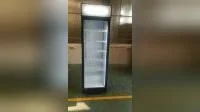 Factoru Price Single Door Upright Showcase, Upright Cooler, Glass Door Merchandiser with 5 Metal Shelves Cooler