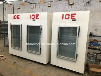 Single Glass Door Bagged Ice Merchandiser with Ce